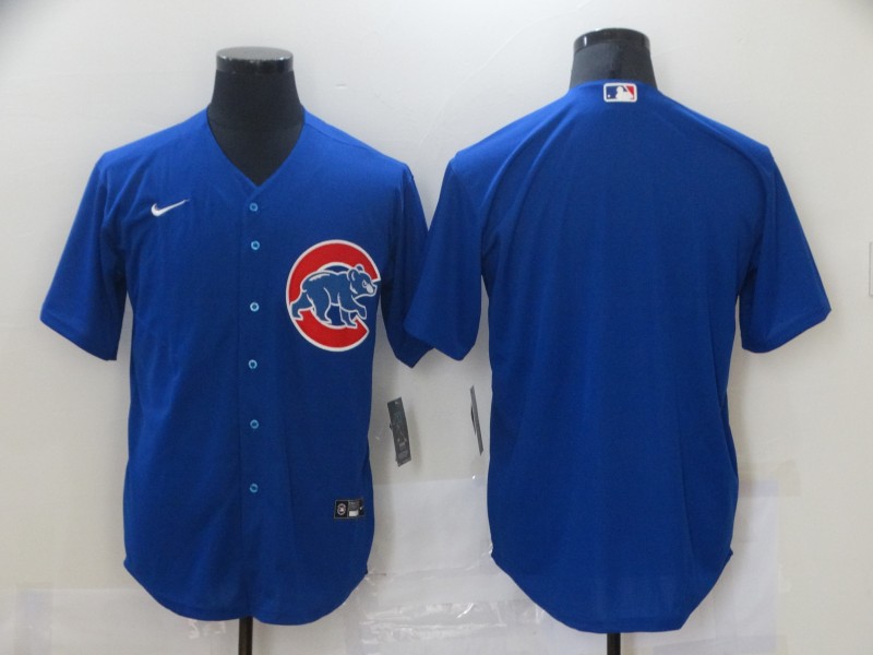 Men's Chicago Cubs Royal Alternate Team Blank Jersey